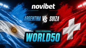 Usa código promocional Novibet “NOVICHILE” para Argentina vs Suiza – Cuartos del Mundial 2026